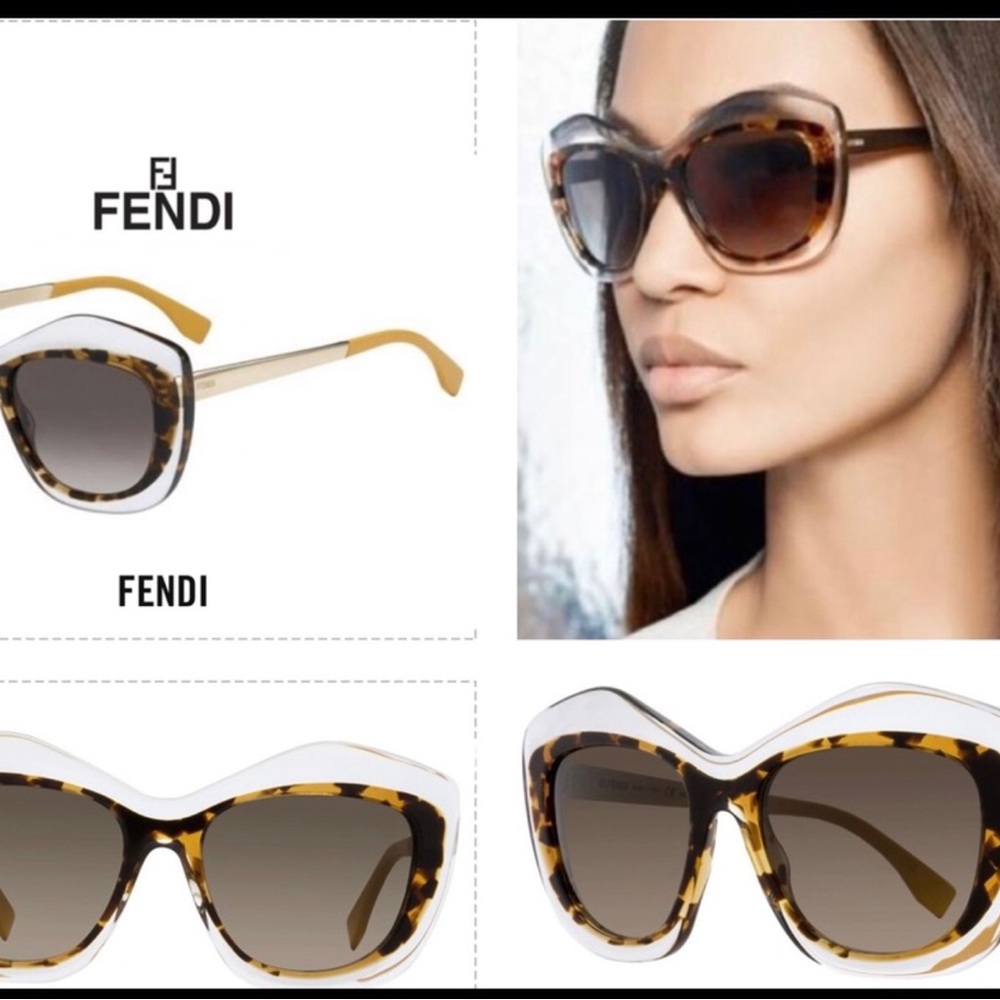 Authentic Fendi cat eye gradient sunglasses! Fendi class and quality!